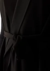 Women's Sleeveless Robe with Belt and Pork Chop Pockets