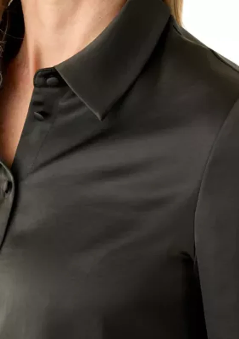 Women's Long Sleeve Cropped Shirt