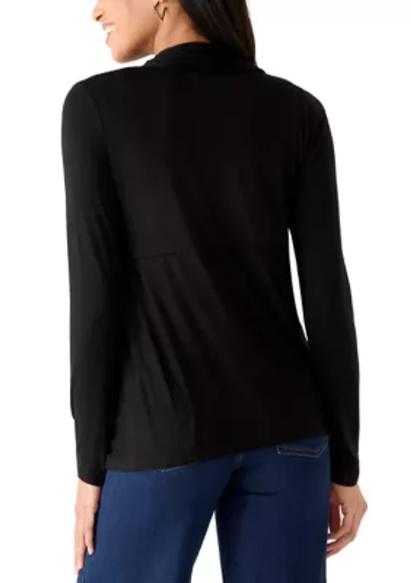 Women's Long Sleeve Waterfall Cardigan