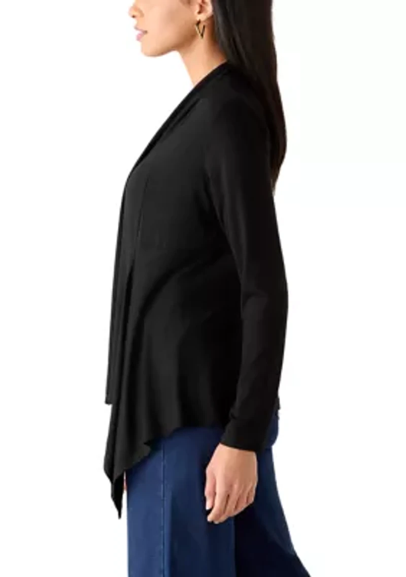 Women's Long Sleeve Waterfall Cardigan