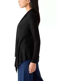 Women's Long Sleeve Waterfall Cardigan