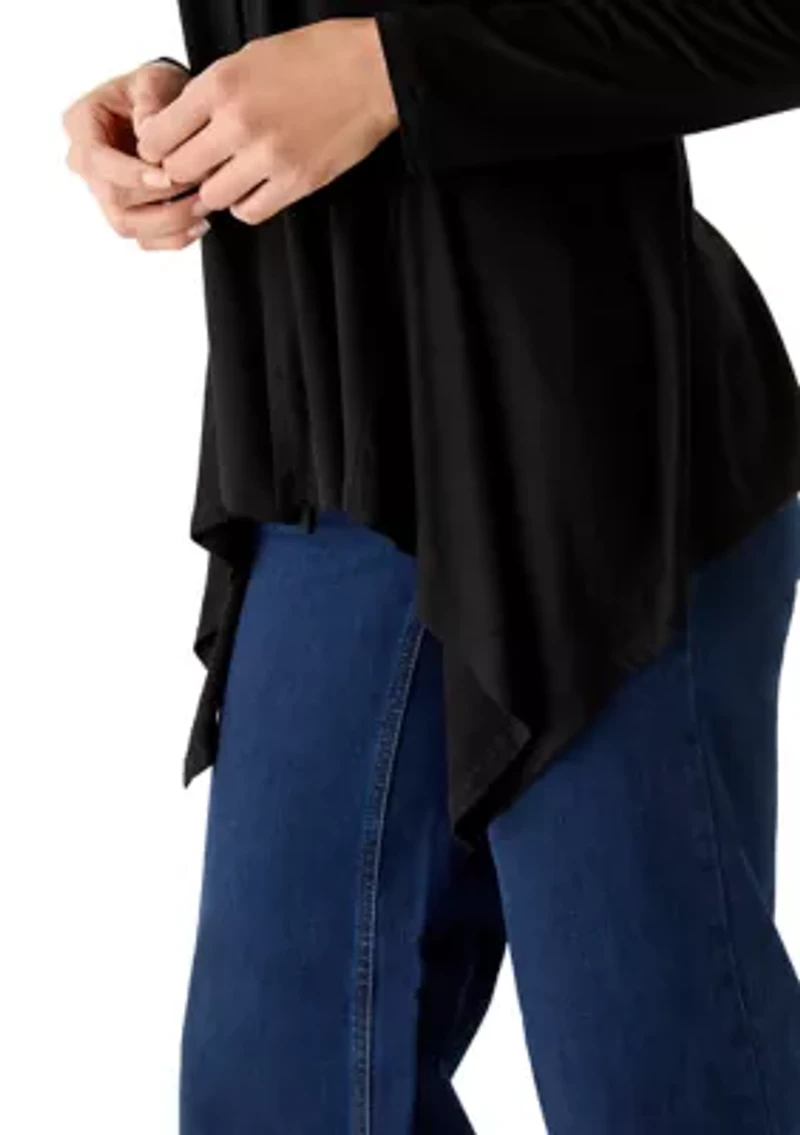 Women's Long Sleeve Waterfall Cardigan