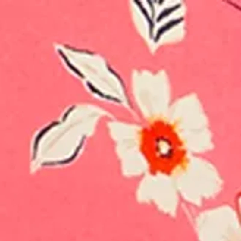 Plus Short Petal Sleeve V-Neck Blouse