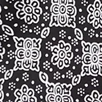 Plus Flutter Sleeve Printed V-Neck Zop