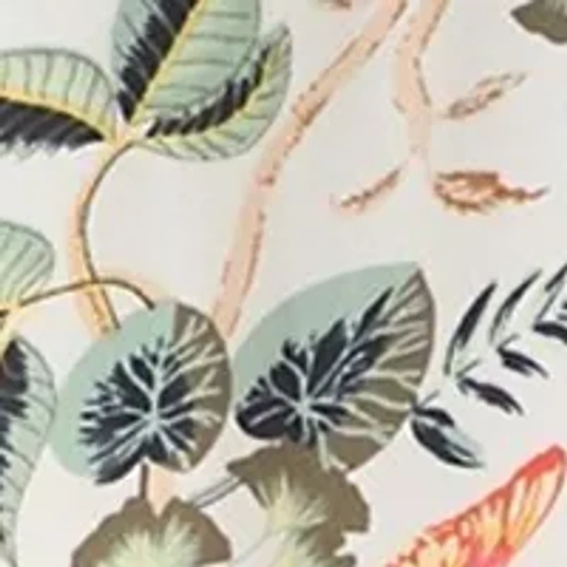 Plus Short Sleeve Leafed Flutter Split Neck Top