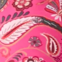 Plus Printed Raglan Sleeve Peasant Top