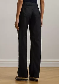 Women's Linen Wide-Leg Pants