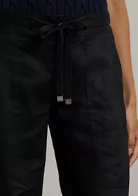 Women's Linen Wide-Leg Pants