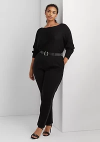Plus Dolman Sleeve Boatneck Sweater