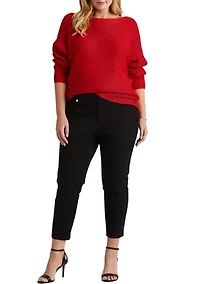 Plus Dolman Sleeve Boatneck Sweater