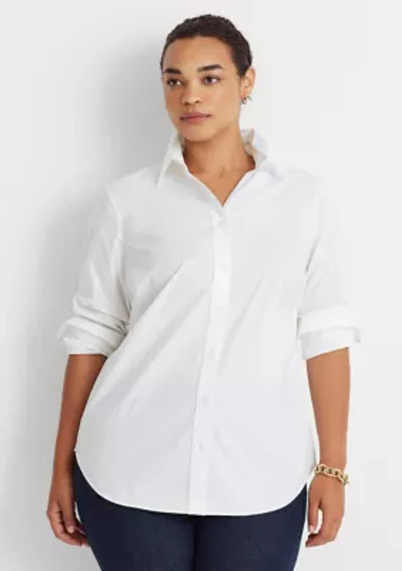 Plus Easy Care Cotton Shirt