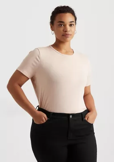 Plus Stretch Cotton Tee