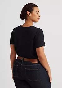 Plus Stretch Cotton Tee