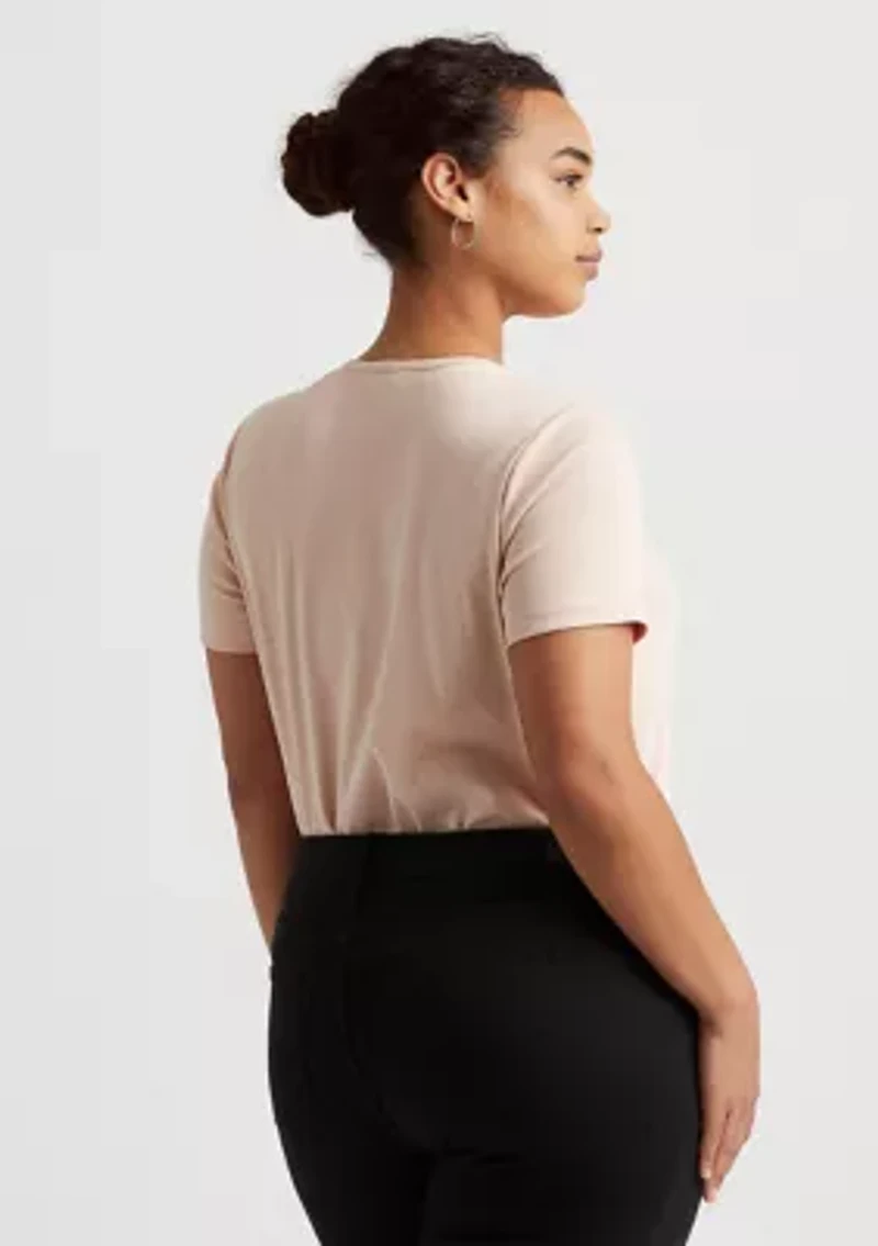 Plus Stretch Cotton Tee