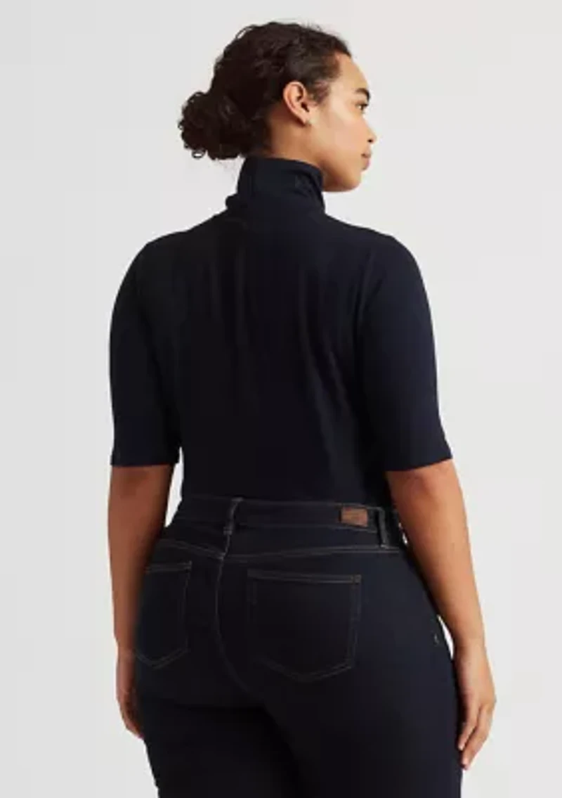 Plus Knit Turtleneck Sweater