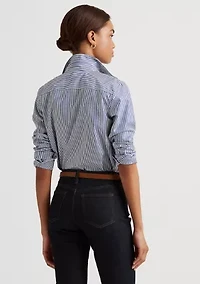 Petite Striped Easy Care Cotton Shirt