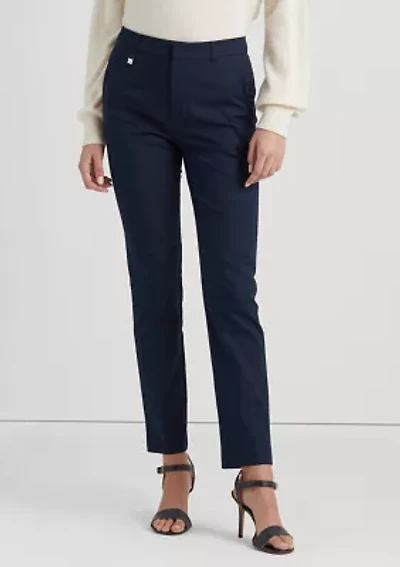 Petite Stretch-Cotton-Blend Pants