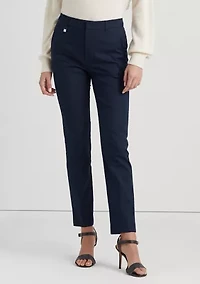 Petite Stretch-Cotton-Blend Pants