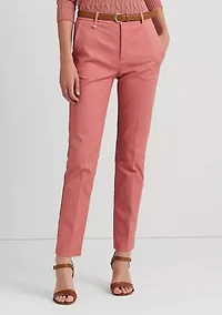 Petite Stretch-Cotton-Blend Pants
