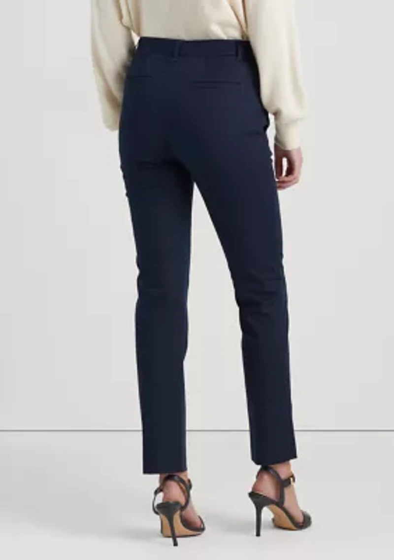 Petite Stretch-Cotton-Blend Pants