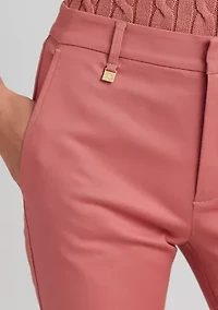 Petite Stretch-Cotton-Blend Pants