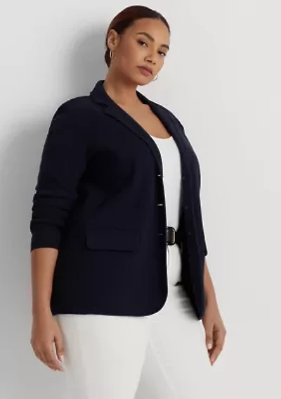 Plus Combed Cotton Blazer
