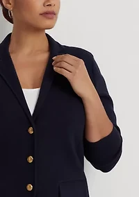 Plus Combed Cotton Blazer