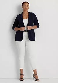 Plus Combed Cotton Blazer