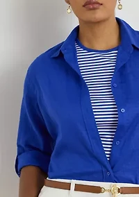 Plus Linen Shirt