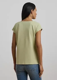 Women's Embroidered Jersey T-Shirt