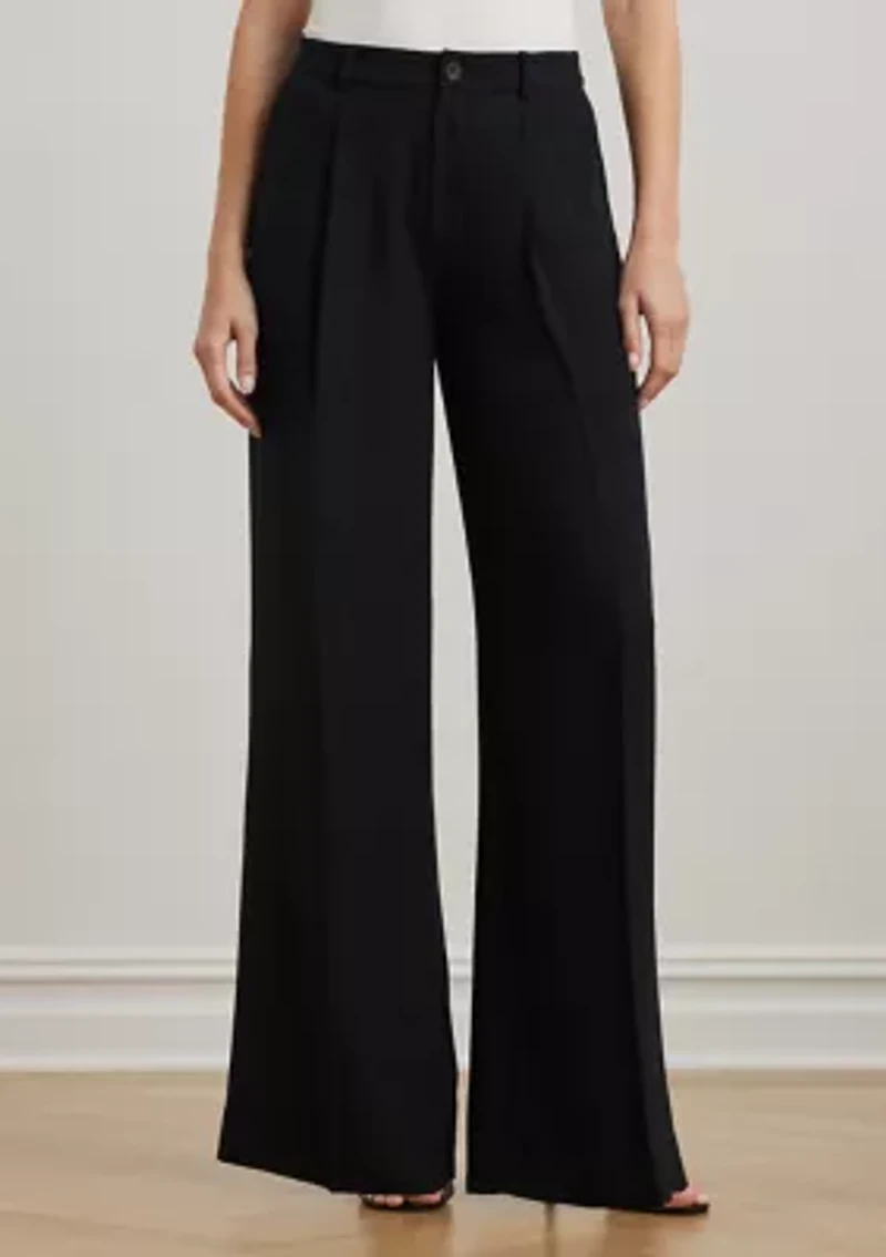 Double Faced Georgette Wide Leg Pants