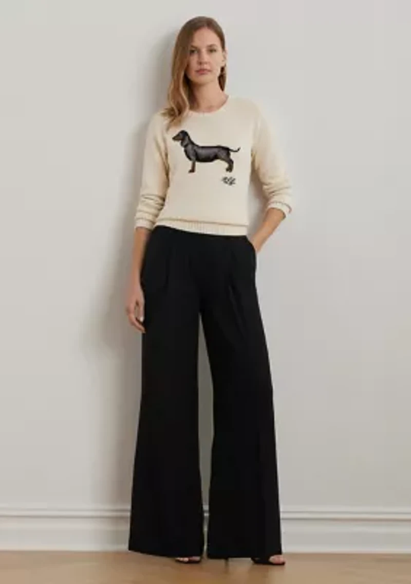 Double Faced Georgette Wide Leg Pants