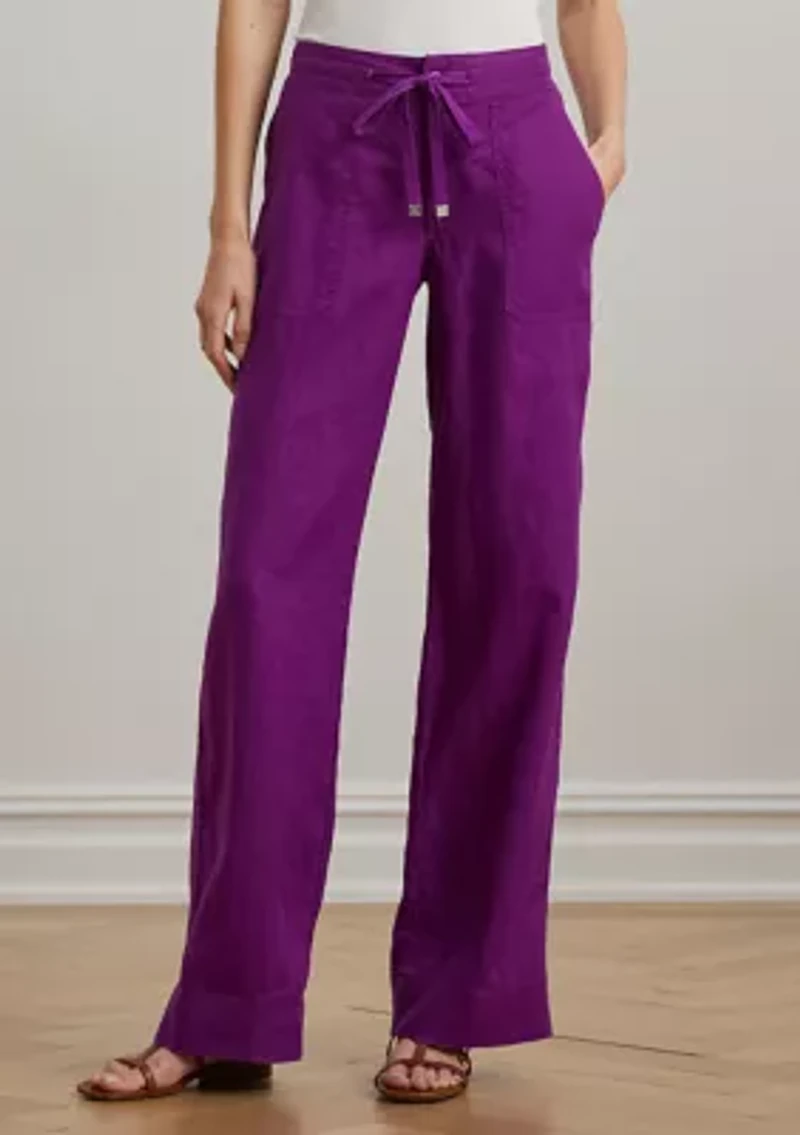 Linen Wide Leg Pants