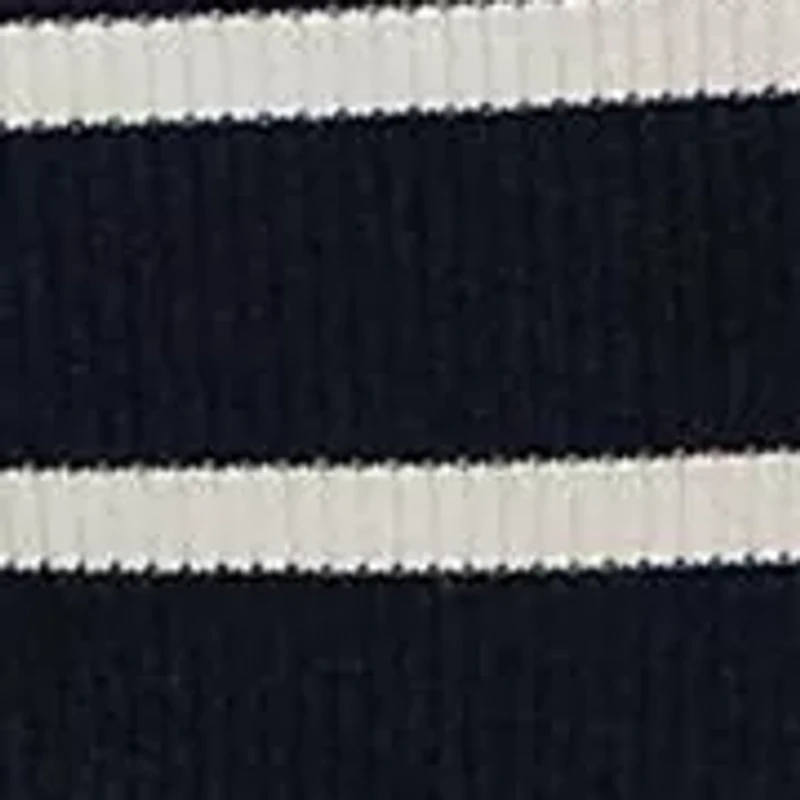 Women's Striped Rib-Knit Crewneck Sweater