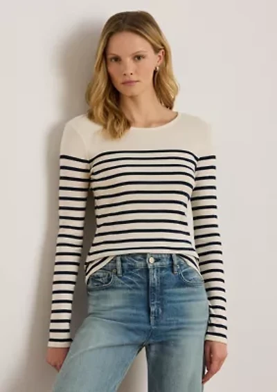 Striped Cotton Long-Sleeve Tee