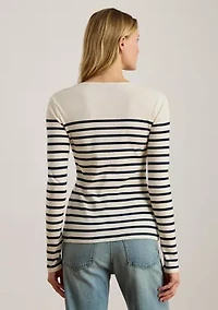 Striped Cotton Long-Sleeve Tee