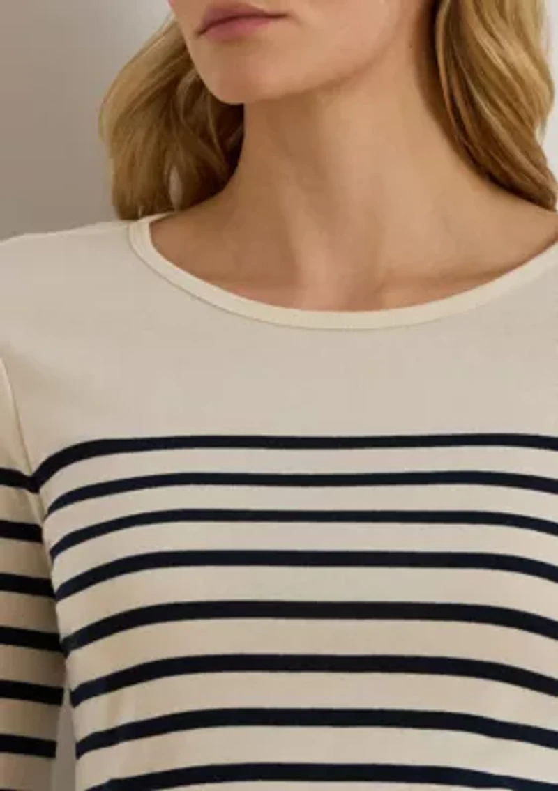 Striped Cotton Long-Sleeve Tee