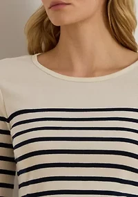 Striped Cotton Long-Sleeve Tee