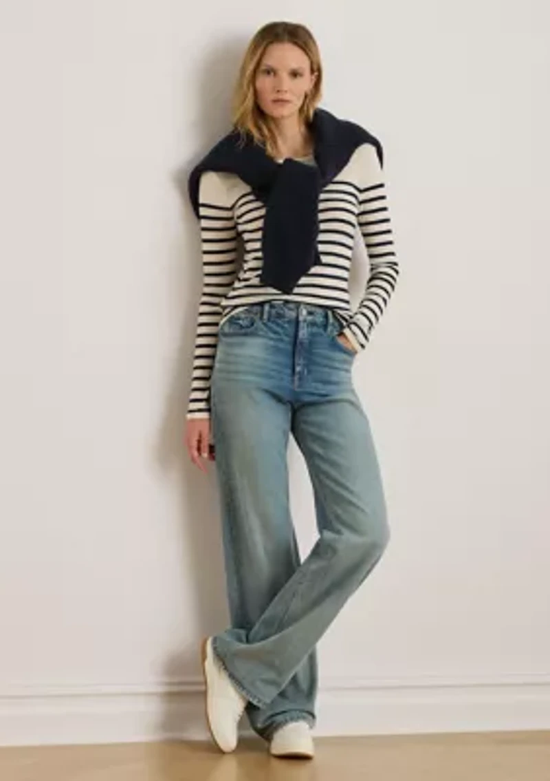 Striped Cotton Long-Sleeve Tee