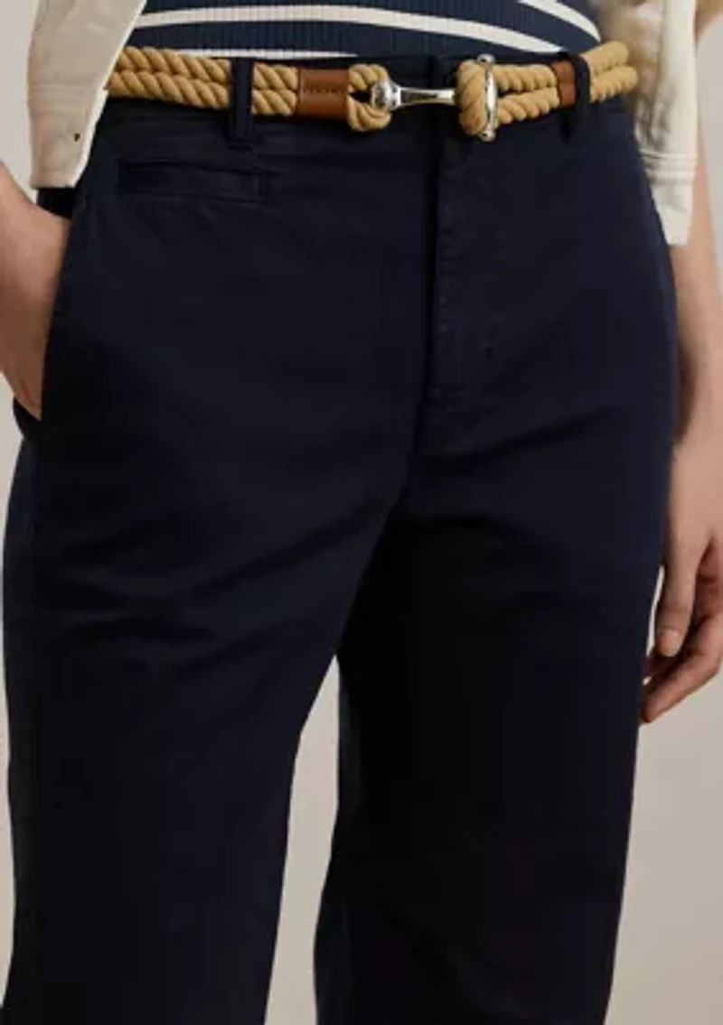 Stretch Cotton Chino Flare Pants