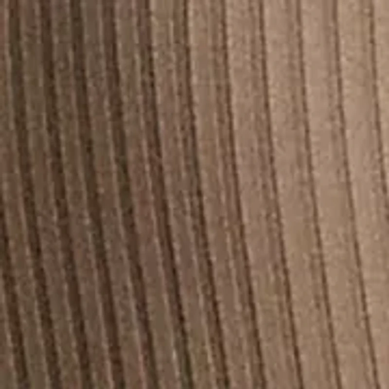 Rib-Knit Long-Sleeve Polo Top