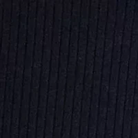 Rib-Knit Long-Sleeve Scoop Neck Tee