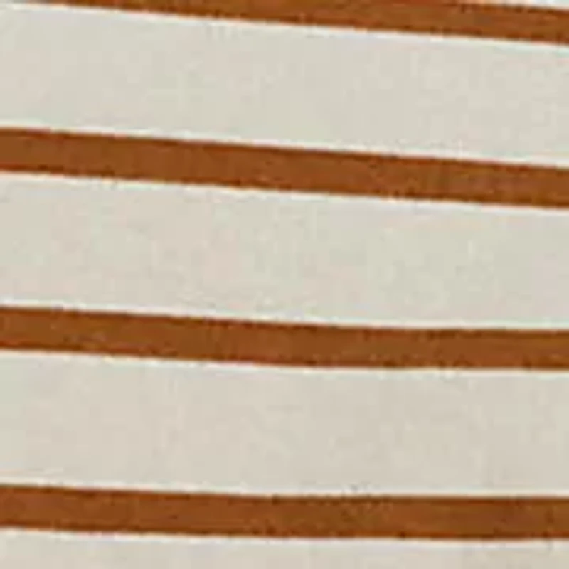 Striped Jersey Snap-Trim Boatneck Top