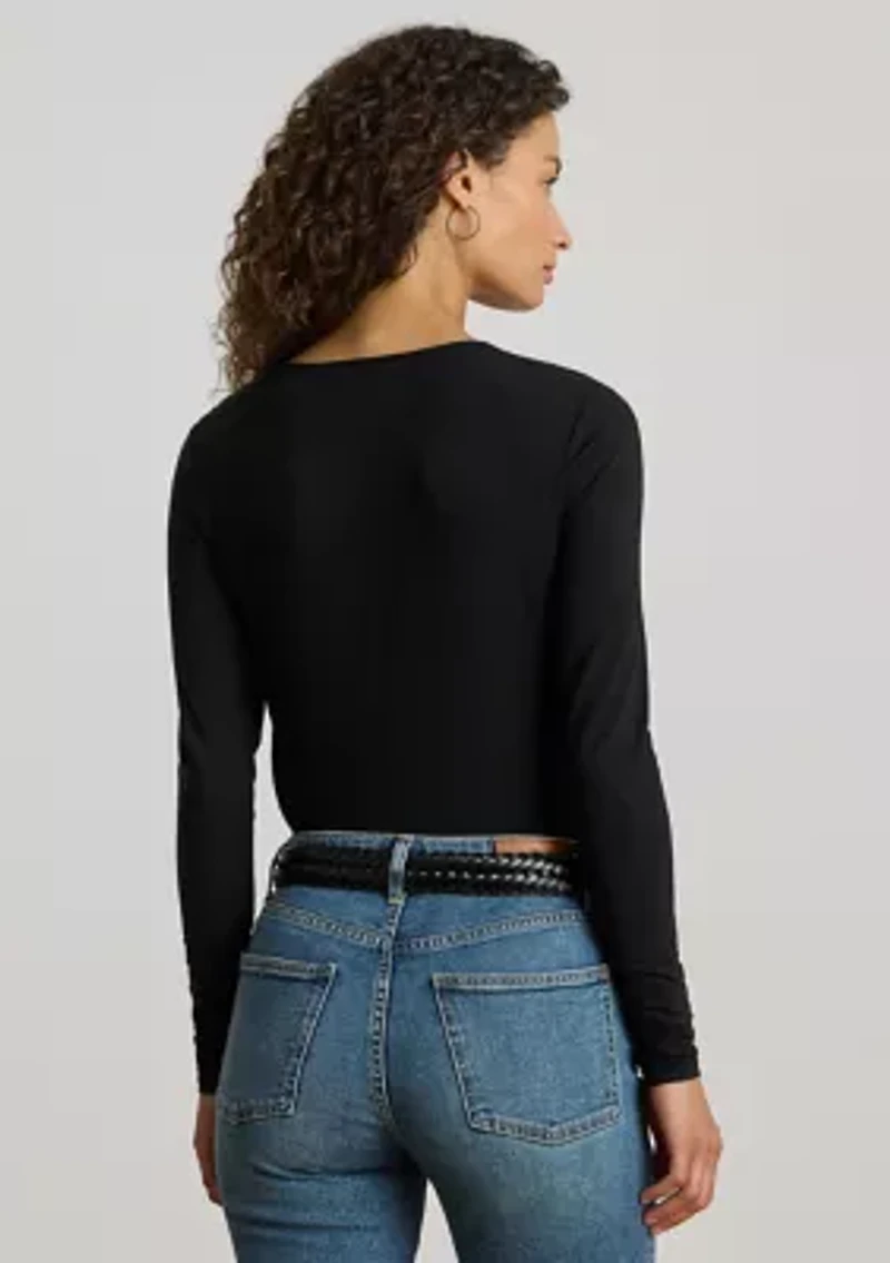 Stretch Jersey Asymmetrical Top