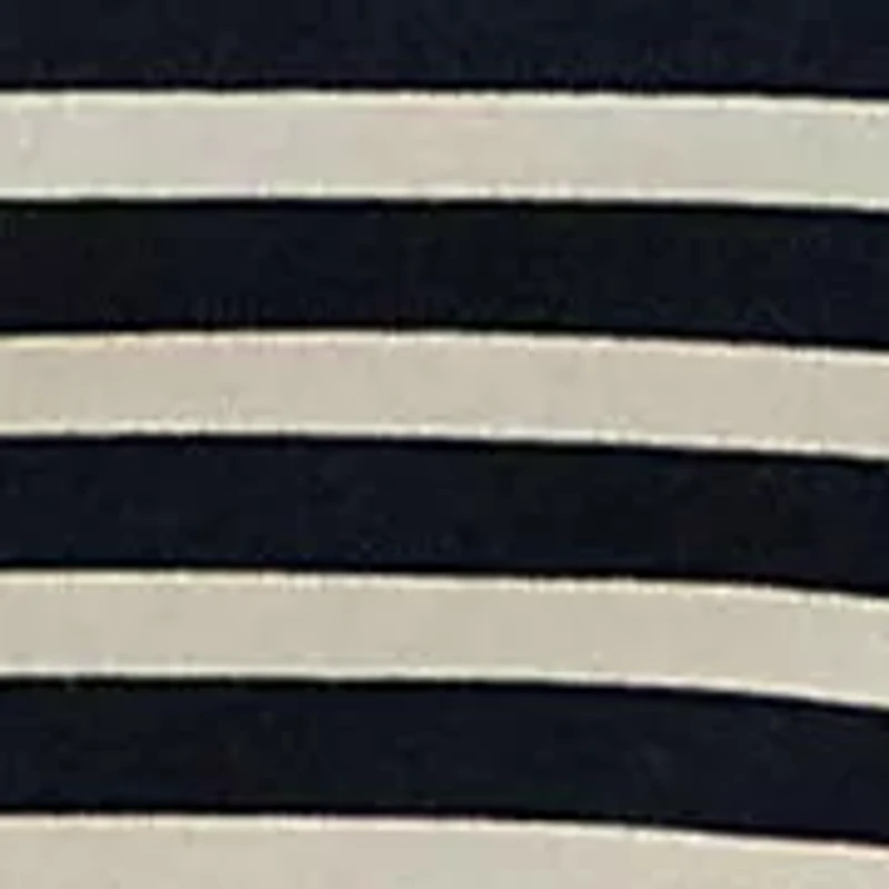 Striped Stretch Cotton Boatneck Tee