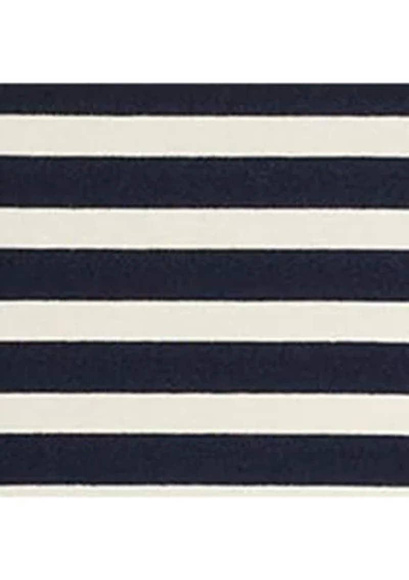 Striped Stretch Cotton Boatneck Tee