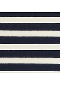 Striped Stretch Cotton Boatneck Tee