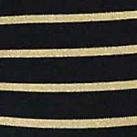 Women's Metallic Striped Boatneck Tee