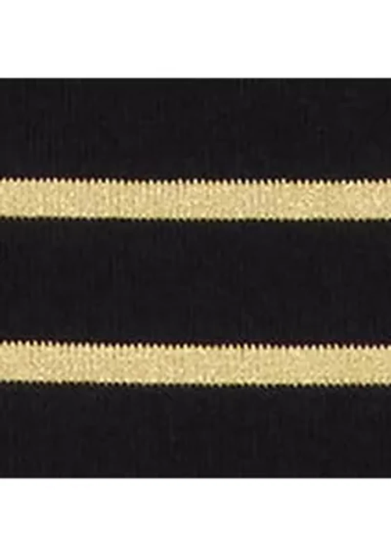 Women's Metallic Striped Boatneck Tee