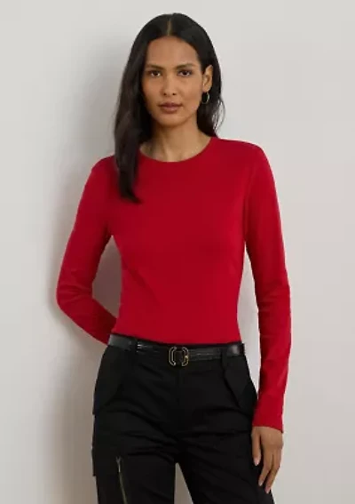 Petite Cotton Long-Sleeve Shirt